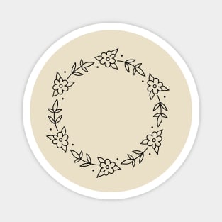 floral wreath Magnet